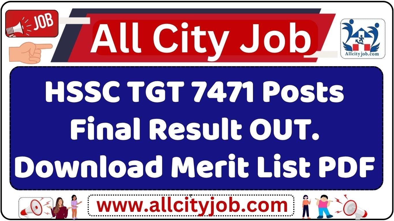 HSSC Haryana TGT Teacher Advt 2-2023, Final Result Out