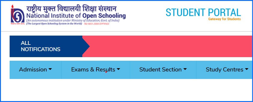 NIOS Online Admission Form 2023-24 - All City Job