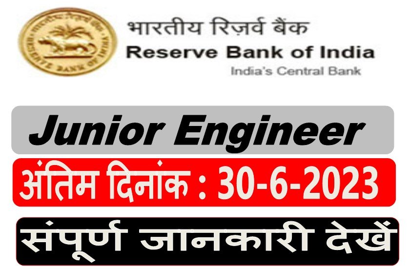 RBI J.E Recruitment Form 2023