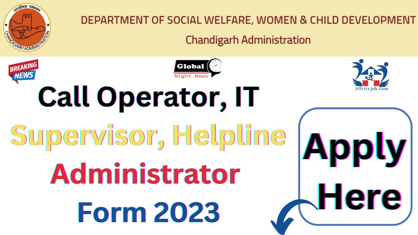 Chandigarh WCD Recruitment Form 2023