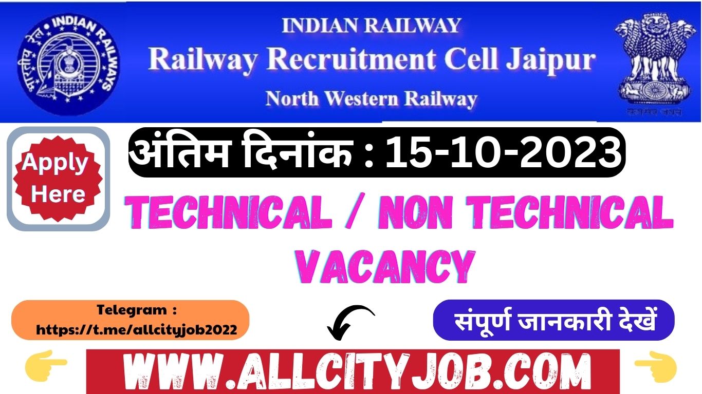 Railway Sports Quota Recruitment Form 2023 - All City Job