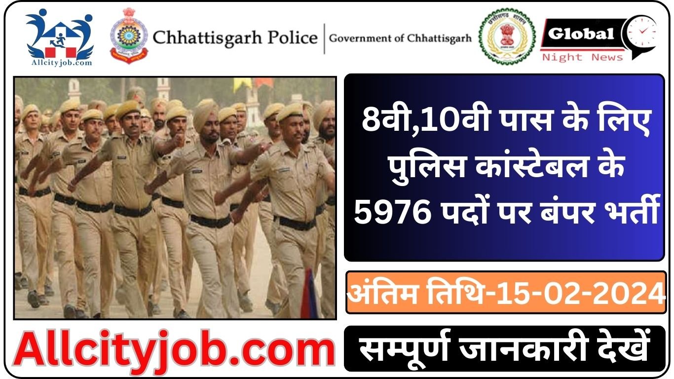 Chhattisgarh Police Recruitment Form 2023-24
