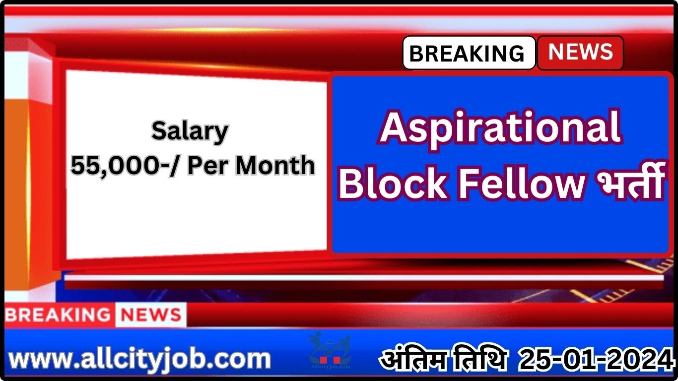 Palwal Aspirational Block Fellow Recruitment Form 2024
