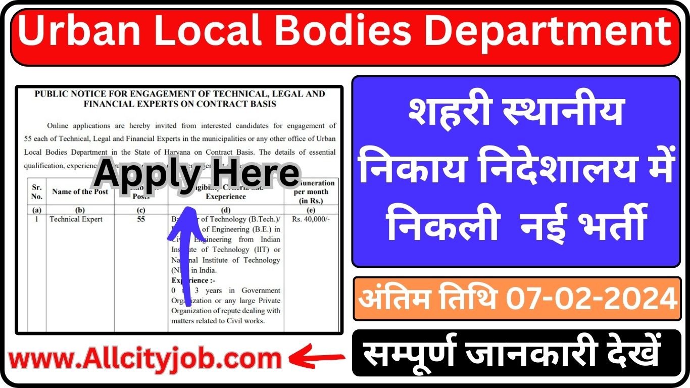 ULB Recruitment Form 2024