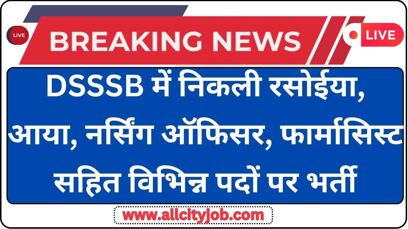 DSSSB Recruitment 04/2024 