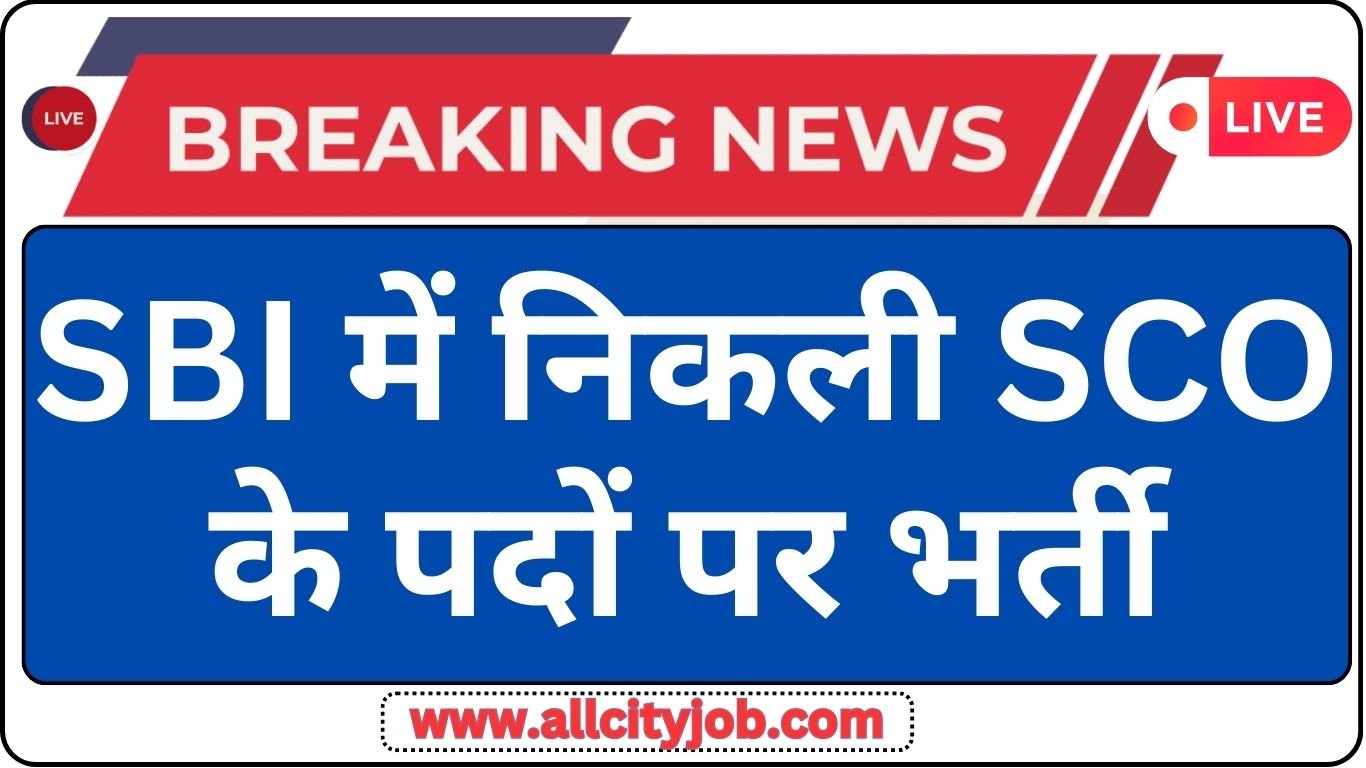 SBI Specialist Cadre Officer Recruitment Form 2024