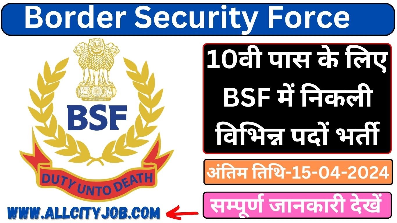 BSF Air Wing And Engineering Recruitment Form 2024