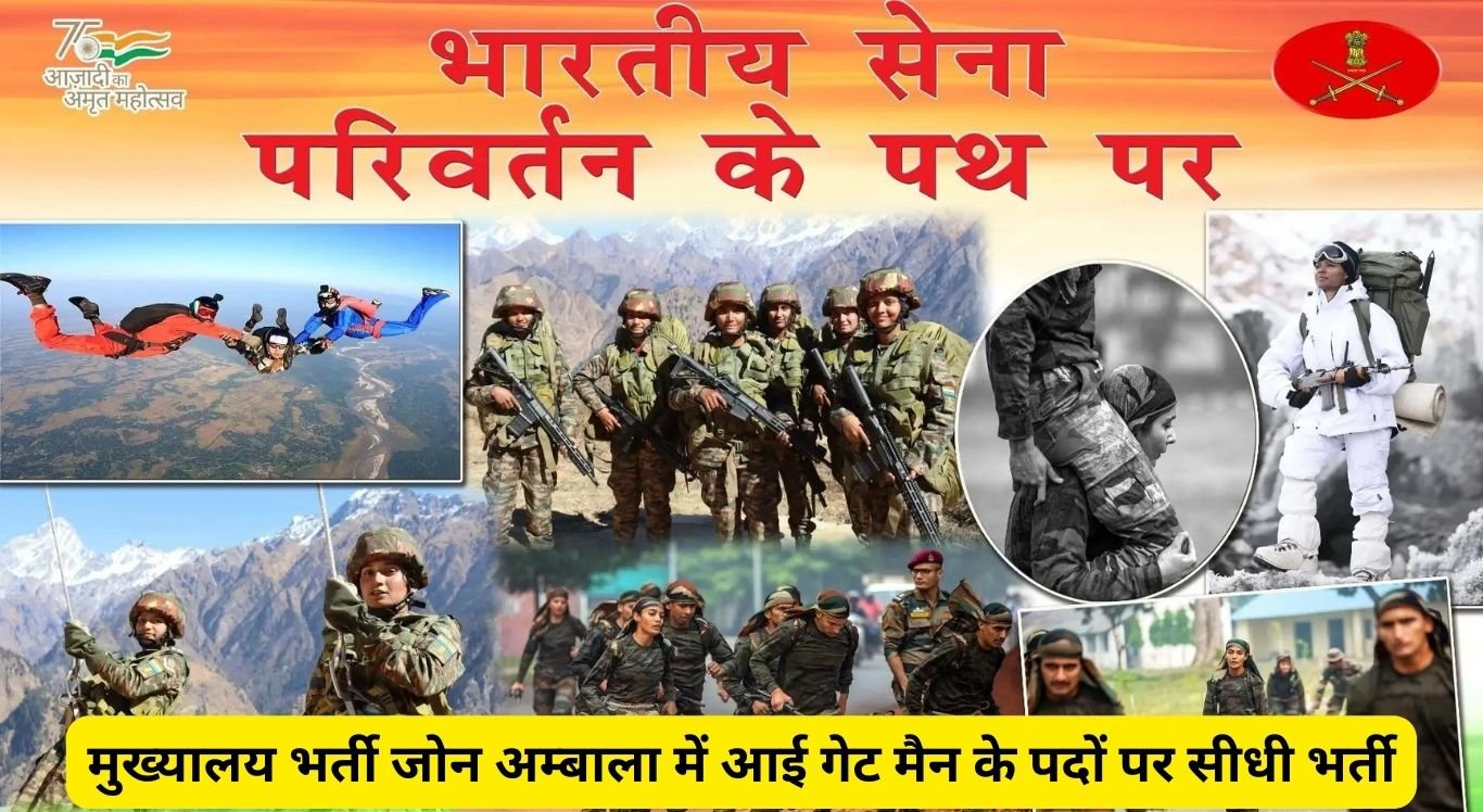 HQ Recruitment Zone Ambala Recruitment 2024