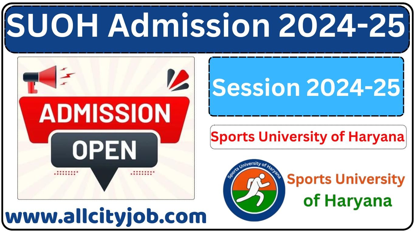 SUOH UG, PG Admission 2024-25