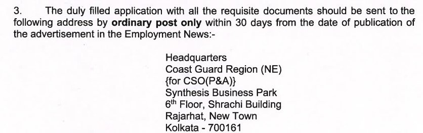 Indian Coast Guard Civilian Group C Recruitment 2024