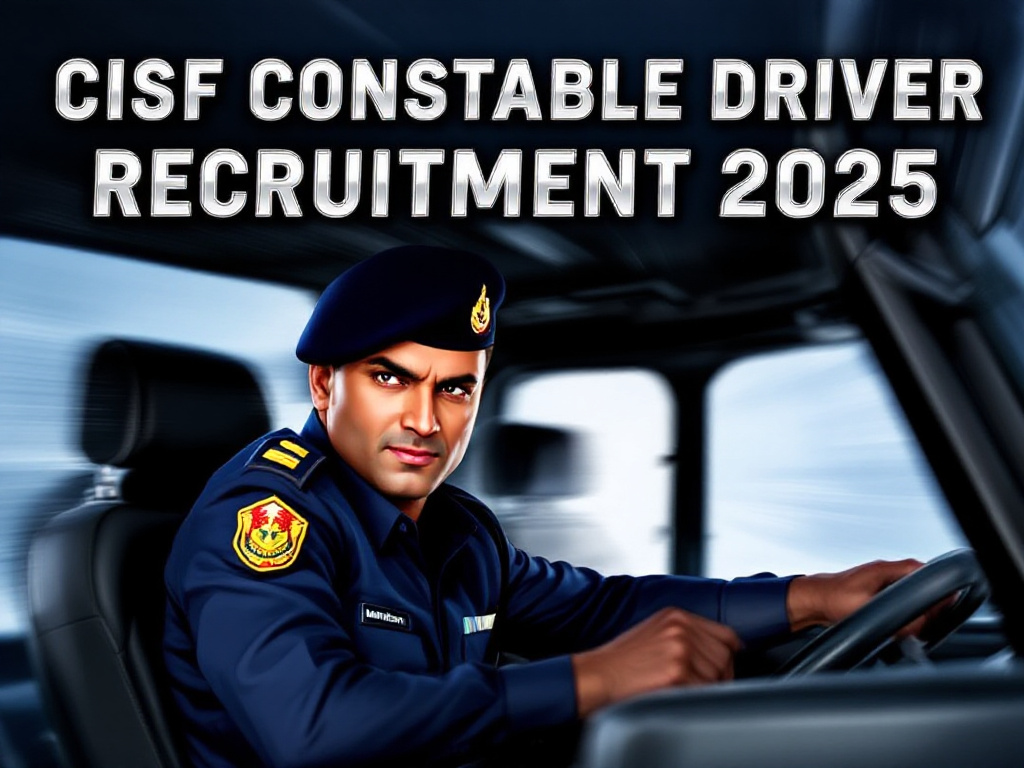 CISF Constable Driver Recruitment Notification Out